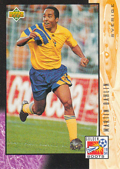 Martin Dahlin Sweden Upper Deck World Cup 1994 Eng/Ita Golden Boots #UD25